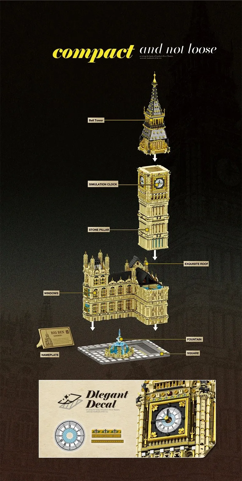Bloques REOBRIX 55012 - Big Ben - 13 825 elementos