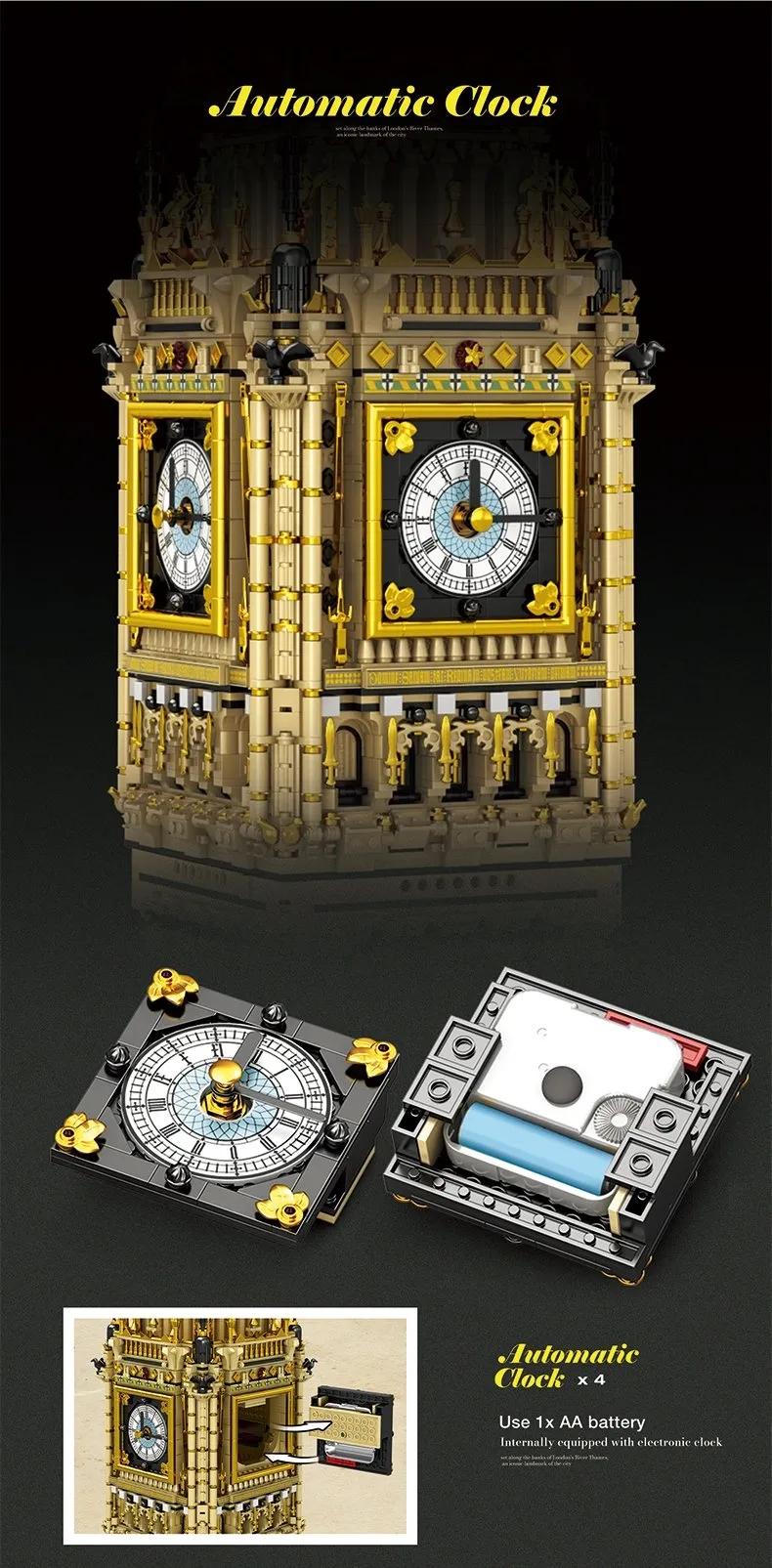 Bloques REOBRIX 55012 - Big Ben - 13 825 elementos