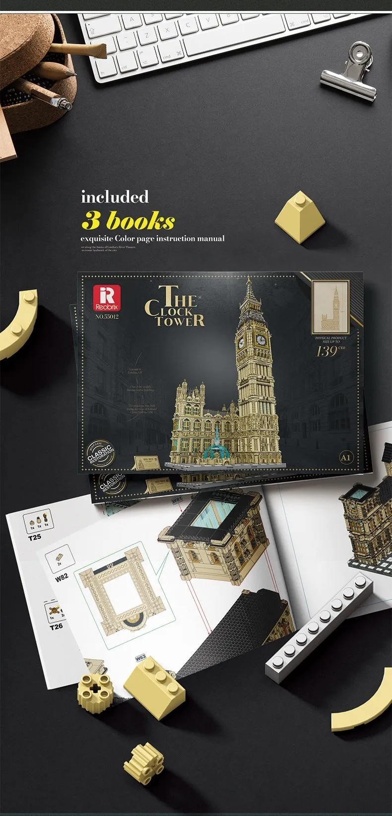 Bloques REOBRIX 55012 - Big Ben - 13 825 elementos